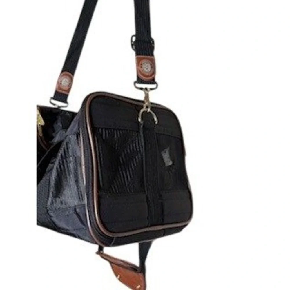 Sherpa Pet Trading Company Original Deluxe‎ Pet Carrier Black Small 16x10x8